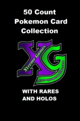 50 Count Pokemon Card Collection with Rares and Holos